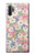 W3688 Motif d'art floral floral Etui Coque Housse et Flip Housse Cuir pour Samsung Galaxy Note 10 Plus