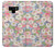 W3688 Motif d'art floral floral Etui Coque Housse et Flip Housse Cuir pour Note 9 Samsung Galaxy Note9
