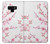 W3707 Fleur de cerisier rose fleur de printemps Etui Coque Housse et Flip Housse Cuir pour Note 9 Samsung Galaxy Note9