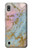 W3717 Imprimé graphique en marbre bleu pastel or rose Etui Coque Housse et Flip Housse Cuir pour Samsung Galaxy A10