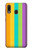 W3678 Vertical arc-en-ciel coloré Etui Coque Housse et Flip Housse Cuir pour Samsung Galaxy A20, Galaxy A30