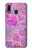 W3710 Coeur d'amour rose Etui Coque Housse et Flip Housse Cuir pour Samsung Galaxy A20, Galaxy A30