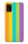 W3678 Vertical arc-en-ciel coloré Etui Coque Housse et Flip Housse Cuir pour Samsung Galaxy A31