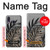 W3692 Feuilles de palmier gris noir Etui Coque Housse et Flip Housse Cuir pour Samsung Galaxy A40
