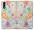 W3705 Fleur florale pastel Etui Coque Housse et Flip Housse Cuir pour Samsung Galaxy A50