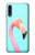 W3708 Flamant rose Etui Coque Housse et Flip Housse Cuir pour Samsung Galaxy A50