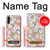 W3688 Motif d'art floral floral Etui Coque Housse et Flip Housse Cuir pour Samsung Galaxy A70