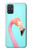 W3708 Flamant rose Etui Coque Housse et Flip Housse Cuir pour Samsung Galaxy A71 5G