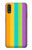 W3678 Vertical arc-en-ciel coloré Etui Coque Housse et Flip Housse Cuir pour Samsung Galaxy A01