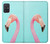 W3708 Flamant rose Etui Coque Housse et Flip Housse Cuir pour Samsung Galaxy A71