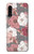 W3716 Motif floral rose Etui Coque Housse et Flip Housse Cuir pour Samsung Galaxy A90 5G