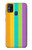 W3678 Vertical arc-en-ciel coloré Etui Coque Housse et Flip Housse Cuir pour Samsung Galaxy M31