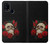W3753 Roses de crâne gothique sombre Etui Coque Housse et Flip Housse Cuir pour Samsung Galaxy M31