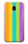 W3678 Vertical arc-en-ciel coloré Etui Coque Housse et Flip Housse Cuir pour Samsung Galaxy J3 (2018), J3 Star, J3 V 3rd Gen, J3 Orbit, J3 Achieve, Express Prime 3, Amp Prime 3