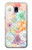 W3705 Fleur florale pastel Etui Coque Housse et Flip Housse Cuir pour Samsung Galaxy J3 (2018), J3 Star, J3 V 3rd Gen, J3 Orbit, J3 Achieve, Express Prime 3, Amp Prime 3
