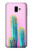 W3673 Cactus Etui Coque Housse et Flip Housse Cuir pour Samsung Galaxy J6+ (2018), J6 Plus (2018)