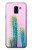 W3673 Cactus Etui Coque Housse et Flip Housse Cuir pour Samsung Galaxy J6 (2018)