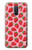 W3719 Modèle de fraise Etui Coque Housse et Flip Housse Cuir pour Samsung Galaxy A6+ (2018), J8 Plus 2018, A6 Plus 2018