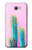 W3673 Cactus Etui Coque Housse et Flip Housse Cuir pour Samsung Galaxy J7 Prime (SM-G610F)