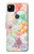 W3705 Fleur florale pastel Etui Coque Housse et Flip Housse Cuir pour Google Pixel 4a