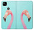 W3708 Flamant rose Etui Coque Housse et Flip Housse Cuir pour Google Pixel 4a