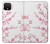 W3707 Fleur de cerisier rose fleur de printemps Etui Coque Housse et Flip Housse Cuir pour Google Pixel 4 XL