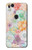 W3705 Fleur florale pastel Etui Coque Housse et Flip Housse Cuir pour Google Pixel 2