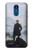 W3789 Wanderer above the Sea of Fog Etui Coque Housse et Flip Housse Cuir pour LG K8 (2018)