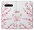 W3707 Fleur de cerisier rose fleur de printemps Etui Coque Housse et Flip Housse Cuir pour LG V60 ThinQ 5G