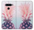 W3711 Ananas rose Etui Coque Housse et Flip Housse Cuir pour LG V40, LG V40 ThinQ