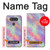 W3706 Arc-en-ciel pastel Galaxy Pink Sky Etui Coque Housse et Flip Housse Cuir pour LG V20