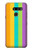 W3678 Vertical arc-en-ciel coloré Etui Coque Housse et Flip Housse Cuir pour LG G8 ThinQ