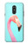 W3708 Flamant rose Etui Coque Housse et Flip Housse Cuir pour LG Q Stylo 4, LG Q Stylus