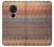 W3752 Motif de tissu en zigzag imprimé graphique Etui Coque Housse et Flip Housse Cuir pour Nokia 6.2