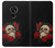 W3753 Roses de crâne gothique sombre Etui Coque Housse et Flip Housse Cuir pour Nokia 6.2