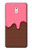 W3754 Cornet de crème glacée à la fraise Etui Coque Housse et Flip Housse Cuir pour Nokia 3