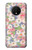 W3688 Motif d'art floral floral Etui Coque Housse et Flip Housse Cuir pour OnePlus 7T