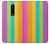 W3678 Vertical arc-en-ciel coloré Etui Coque Housse et Flip Housse Cuir pour OnePlus 7 Pro