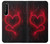 W3682 Cœur du diable Etui Coque Housse et Flip Housse Cuir pour Sony Xperia 1 II