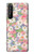 W3688 Motif d'art floral floral Etui Coque Housse et Flip Housse Cuir pour Sony Xperia 1 II