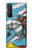W3731 Carte de tarot chevalier des épées Etui Coque Housse et Flip Housse Cuir pour Sony Xperia 1 II