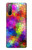 W3677 Mosaïques de briques colorées Etui Coque Housse et Flip Housse Cuir pour Sony Xperia 10 II