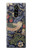 W3791 William Morris Strawberry Thief Fabric Etui Coque Housse et Flip Housse Cuir pour Sony Xperia 1