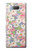 W3688 Motif d'art floral floral Etui Coque Housse et Flip Housse Cuir pour Sony Xperia 10