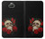 W3753 Roses de crâne gothique sombre Etui Coque Housse et Flip Housse Cuir pour Sony Xperia 10