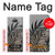 W3692 Feuilles de palmier gris noir Etui Coque Housse et Flip Housse Cuir pour Sony Xperia 10 Plus
