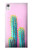 W3673 Cactus Etui Coque Housse et Flip Housse Cuir pour Sony Xperia XA1