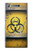 W3669 Graphique du réservoir de danger biologique Etui Coque Housse et Flip Housse Cuir pour Sony Xperia XZ1