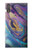 W3676 Pierre de marbre abstraite colorée Etui Coque Housse et Flip Housse Cuir pour Sony Xperia XZ