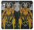 W3740 Carte de tarot le diable Etui Coque Housse et Flip Housse Cuir pour Sony Xperia XZ